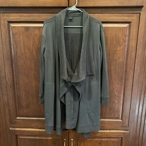 Longer sweatshirt cardigan sz M